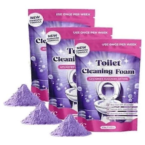 LYERCW - Nettoyant moussant pour toilettes Fizzclean, lot de 3, nettoyant moussant Fizzclean à action instantanée (1/5)