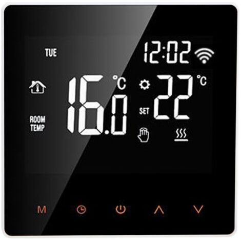 ME81H Smart WiFi LCD Thermostat Water Floor chauffage Mur Choiler électrique pour Tuya AC230Vwhite Fond Orange Bouton 3A