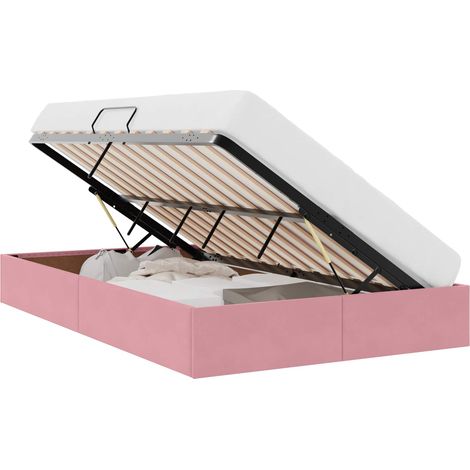 Maison Exclusive - Letto ottomano con archiviazione Rosa 120 x 200 cm Velluto