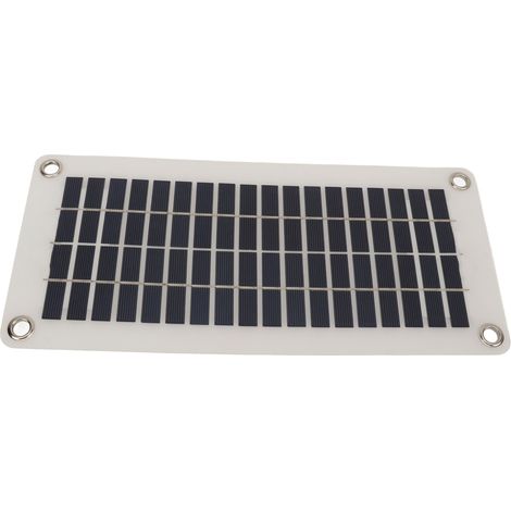 Panneau solaire portable 30 W, contrôleur étanche DC 12 V/24 V, kit de panneau solaire en silicium polycristallin pour camping, caravane ou abri de jardin. (1/5)