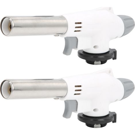 2 Brûleurs Torche à Gaz Portable Mini pour Soudure BBQ Camping Chauffage Main (1/5)
