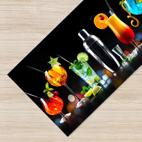 Passatoia Multiuso Lavabile in Lavatrice diverse fantasie Cocktail bar - 50x450 cm (1/5)