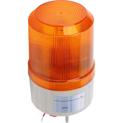 Gyrophare LED pour véhicules de chantier, équipement d'alerte d'urgence 220VAC, jaune (1/5)