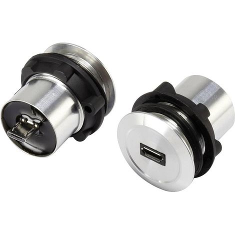 TRU COMPONENTS Micro USB-01 Presa da incasso micro USB 2.0 Presa Presa micro USB e spina micro USB Contenuto: 1 pz. (1/3)