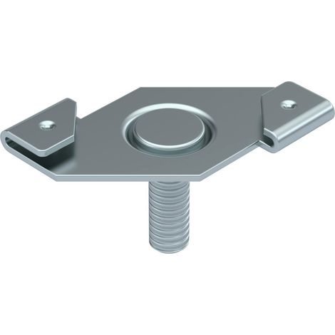 OBO Bettermann Staffa per profilo a soffitto con bullone filettato M6x16mm acciaio Lamella di zinco, 1488603
