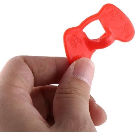 Lunettes anti-picage pour poulet - 20 pièces - Design amélioré - Couleur rouge (1/4)