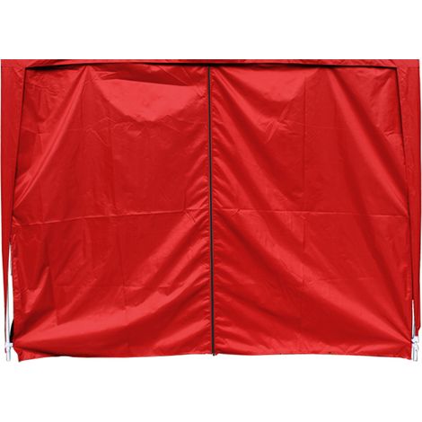 3x3M Red Pop Up Gazebo Side Panel Wall with Zipper 1 Piece Only (1/5)