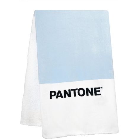 PANTONE™ - Plaid Divano e Letto Sherpa a Doppio Strato Ultra Morbido e Avvolgente, Coperta Pile Invernale Calda e Lavabile, Ottimo Comfort Ideale anche come Copridivano e Copriletto Singolo 130x160 cm (1/5)