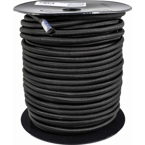 Tendeur élastique noir longueurs multiples WERKA PRO 10mm x 40 mètres sur bobine