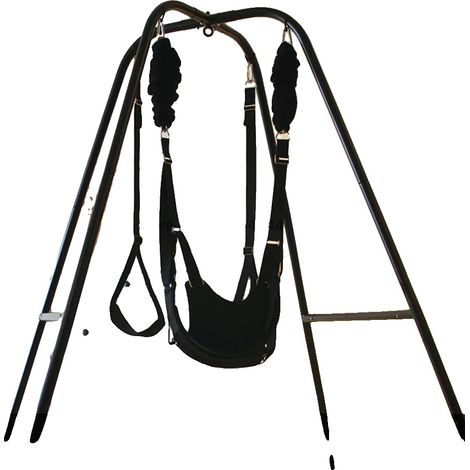 Hamaca sexual, diseño ergonómico, capacidad de carga superior a 300 kg, conjunto completo de estructura mecedora. (1/2)