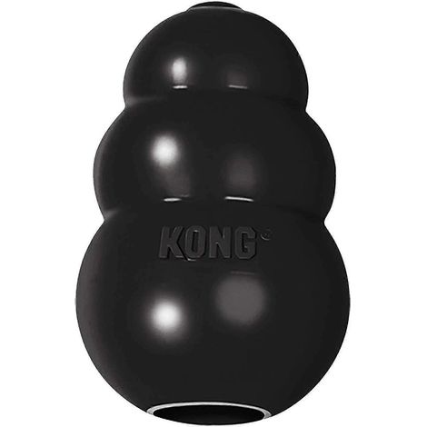 Jouets pour chiens Extreme Dog Toys - Caoutchouc naturel ultra-résistant, noir - Jouets à mâcher, de chasse et de rapport - Convient aux grands chiens (1/3)