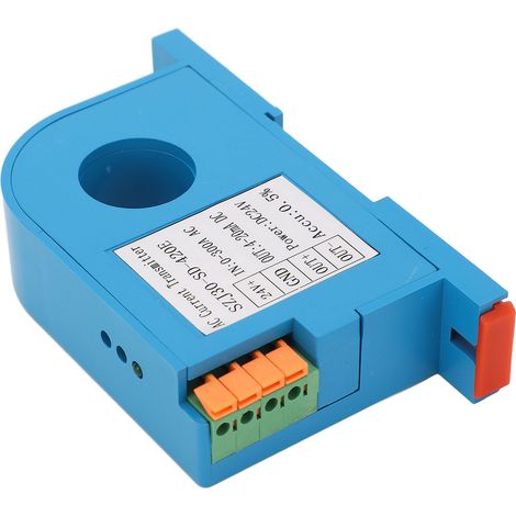 Einphasen-Wechselstromwandler 4-20mA DC, Signalwandler für SPS-Automatisierung, 1-Phasen-Messsensor, Analogausgang, integrierter Transformator.