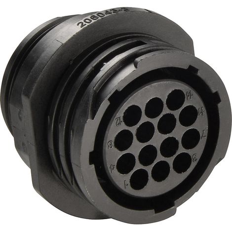 TE Connectivity 206043-3 Rundstecker Buchse, gerade Gesamtpolzahl: 14 Serie (Rundsteckverbinder): CP