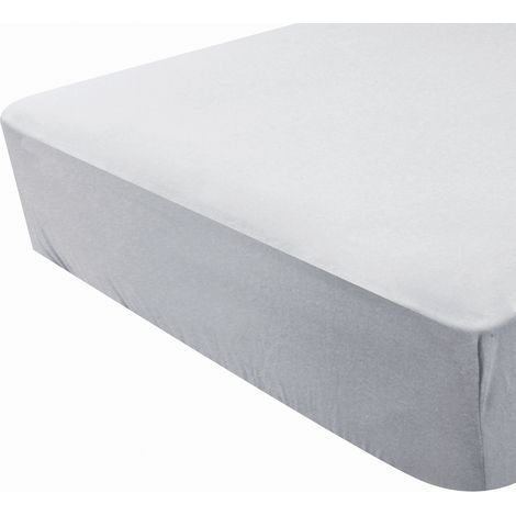 Drap housse coton certifié Oeko tex Gris Perle 40x80 cm (1/2)