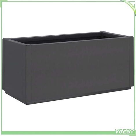 Jardinière / bac à fleurs - FAFEICY - 368777 - 80 x 36 x 35 cm - 80 L - Gris foncé (1/5)