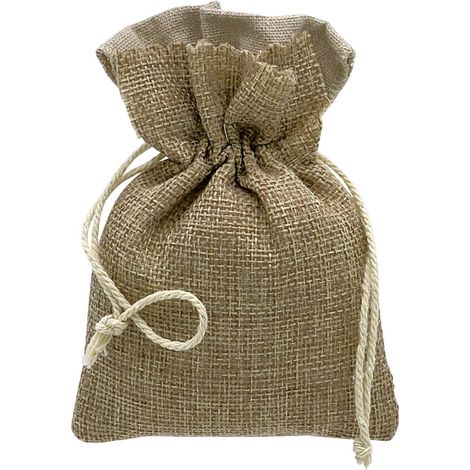 Linea Due Elle Sacchetto Juta Piccolo 10x15 cm Portaconfetti –  Bomboniere e Cerimonie Cf 12 Pz