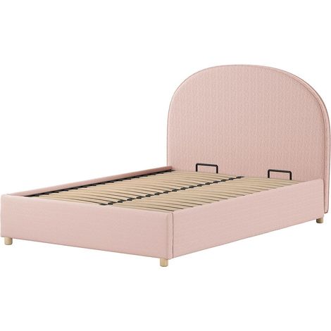 Lit Coffre Adulte "Moon" 140x200cm Rose (1/5)