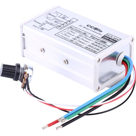 Contrôleur de vitesse pour moteur CC 9-60 V 20 A, régulateur et pilote PWM haute qualité (1/5)