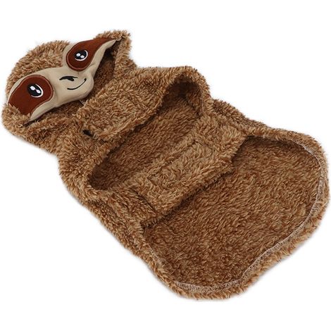 Costume de chien à capuche, mignon, drôle et chaud, avec chapeau, pour petits et moyens chiens, idéal pour Halloween, Noël et les déguisements. (1/5)