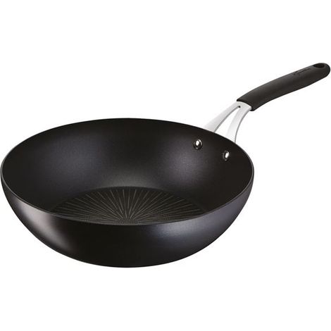 sartén wok de aluminio 28cm negro - 012165041828 - Lagostina -