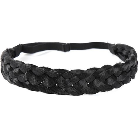 Bandana Tressée - Bandeau Cheveux Synthétique Élastique - Pour Femme Adulte - 5 Brins - Large - Multicolore - 1 Pièce (1/5)