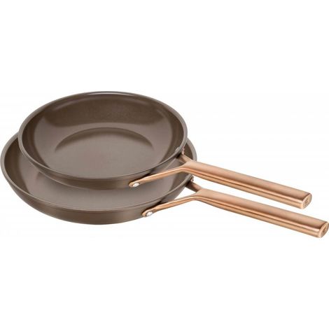 ZWILLING MILANO Juego de 2 sartenes marrones