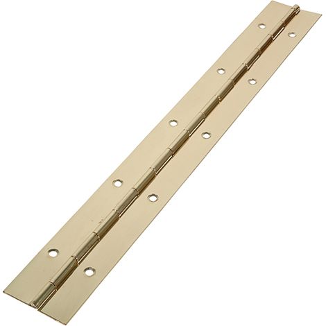 TIMCO Piano Hinges Steel Electro Brass - 1800 x 38
