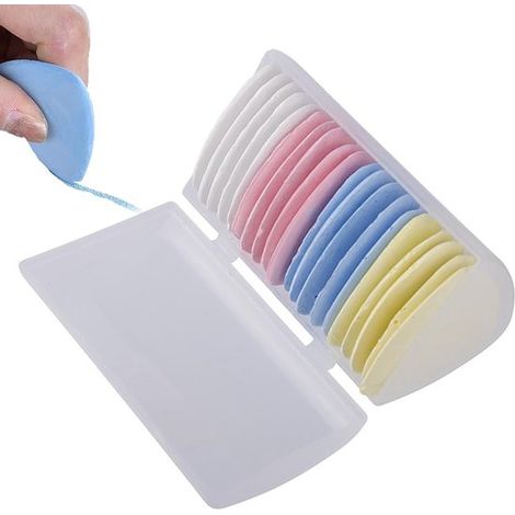 Set da 20 pezzi di gesso da sarto, gesso da cucito, pennarelli per tessuti, gesso da sarto triangolare, gesso da cucito colorato, accessori per cucito, pennarelli per tessuti per lavori creativi, cuci (1/5)