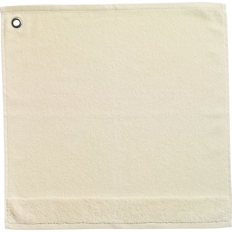Essuie-mains avec Oeillet Serviette pour Cuisine et Salle de Bain Ivoire 50 x 50 cm - PANGIVO