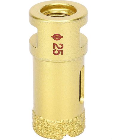 25-mm-Diamant-Lochsägebohrer zum Hartlöten von Marmor, Gold-Diamantbohrer, Elektrowerkzeug