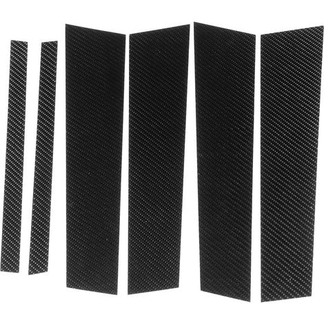Kit 6 pièces garniture de pilier B en fibre de carbone, couverture extérieure décorative pour X1 E84 2011‑2015 (1/5)