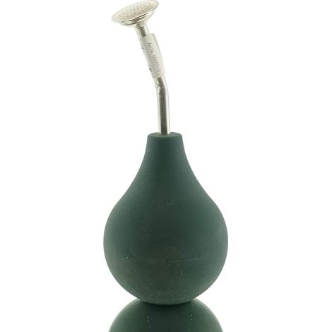 GEDA – Poire d'arrosage bonsaï Pro – Verte, col court, tube chromé 9,5 cm, 250 ml (1/2)
