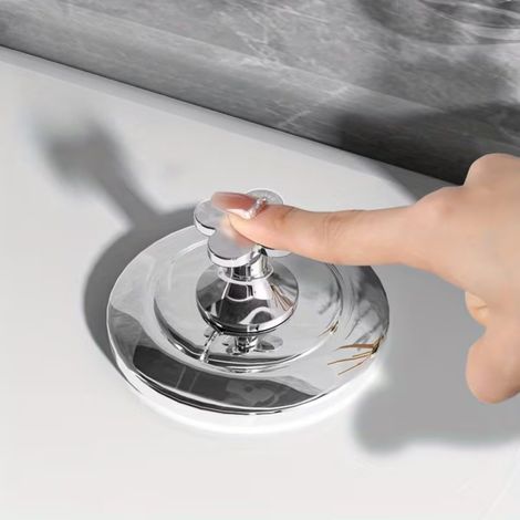 Bouton de chasse d'eau en forme de fleur, bouton style poignée de tiroir, accessoire de salle de bain facile à installer