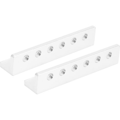 2 pièces Poutre plate en aluminium 6 trous type L Accessoires pour robot 12 x 12 x 48 mm 3103-0006-0056 (1/5)