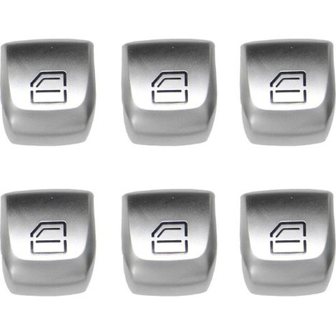 Tapa de servicio para los 6 botones de interruptor de las ventanillas delanteras izquierda y derecha de Mercedes-Benz Clase C W205 C200 W253 GLC 260