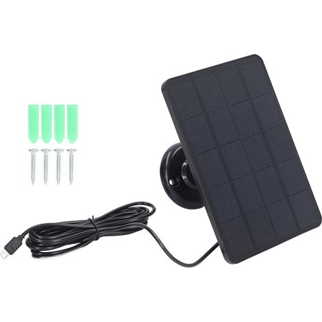Panneau solaire 4W Chargeur de batterie Micro USB pour appareil photo et autres appareils électroménagers