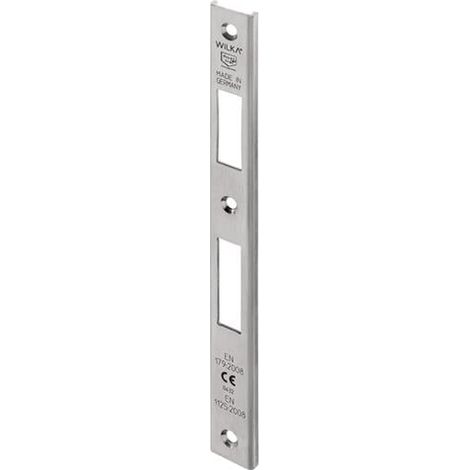 Schließbl.P643 VA ma geb.U-Schließblech f.Fluchttüren DIN L/R B.24xL.243mm WILKA se traduit par Gâche P643 VA ma courbée en U pour portes anti-panique DIN G/D L.24xL.243mm WILKA (1/2)