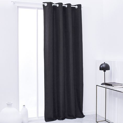 TODAY Rideau Isolant Thermique Essential Uni - 140 x 240 cm - Fusain (1/3)