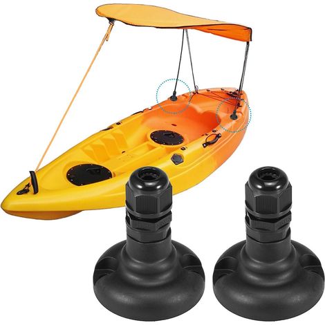 1 Kit de fixation pour auvent de kayak, support de base pour canoë, ombrage solaire (1/5)