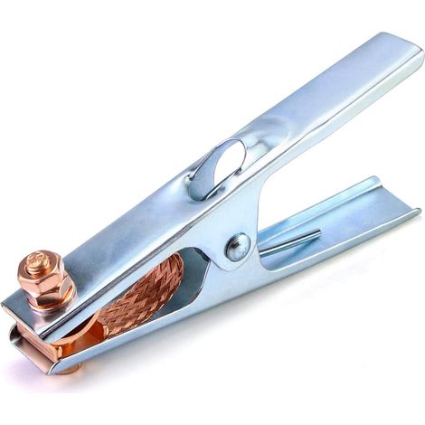 BEBUSINGOTO Pinza de tierra, pinzas de tierra para soldadura, para la mayoría de máquinas de soldar, 300 A (1/5)