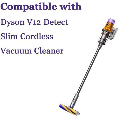 Station d'accueil murale pour aspirateur balai sans fil V12 Detect Slim, support de recharge avec accessoires, design gris ABS et installation facile (1/4)