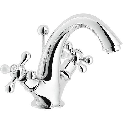 Miscelatore lavabo Nobili grazia grc5118/6cr cartuccia ceramica scarico incluso (1/2)