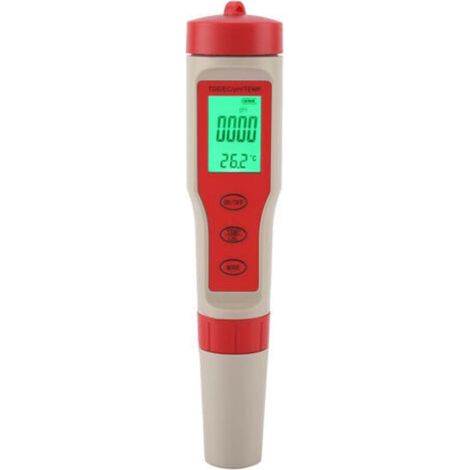 4-in-1 Wassertester pH TDS EC Temperatur mit Hintergrundbeleuchtung, batterielos (1/2)