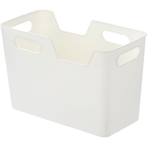 Boîte De Rangement - Boîte De Stockage En Plastique Blanc - Pour Cuisine Et Cellier - 21,5 x 10 x 15,8 cm - 1 Pièce (1/5)