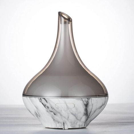 Diffuseur de parfum ultrasonic Hestia - Blanc effet marbre - H 21,5 cm - Livraison gratuite (1/5)