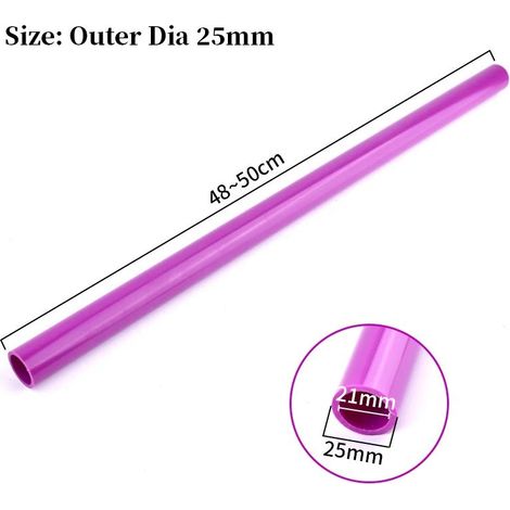 Tuyau en PVC violet (diamètre extérieur 25 mm, 1 pièce) pour l'irrigation agricole et de jardin, le bricolage, les aquariums et les bassins à poissons. Raccords de plomberie.