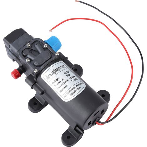 Pompe à eau auto-amorçante à membrane électrique miniature 12 V 60 W avec pressostat