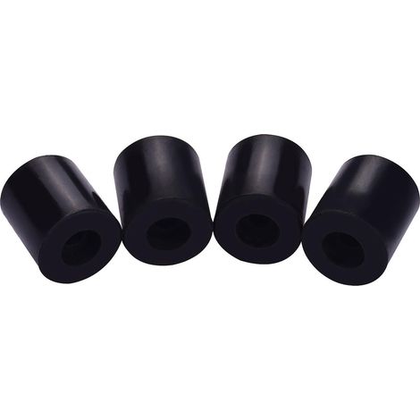 Silikon-Abstandshalter mit Y-Achsen-Drahtführung zur Nivellierung des Heizbetts, hochtemperaturbeständige Siliziumdioxidsäule, 18 mm (4 Stück), Schwarz