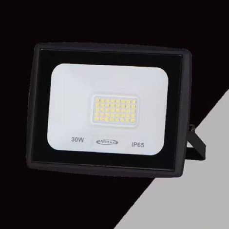 TrAdE Shop Traesio - Faretto Led Faro 30 Watt 2700lm Ip65 Nero Luce Calda Fredda Naturale Ek02-30w-n - -Bianco Naturale -