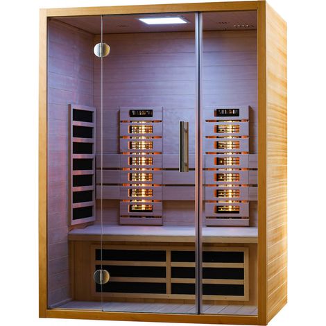VITALhome Sunlight 140 Infrarotkabine mit Sunlight Infrarotstrahler ca. 140x105x190cm (1/4)